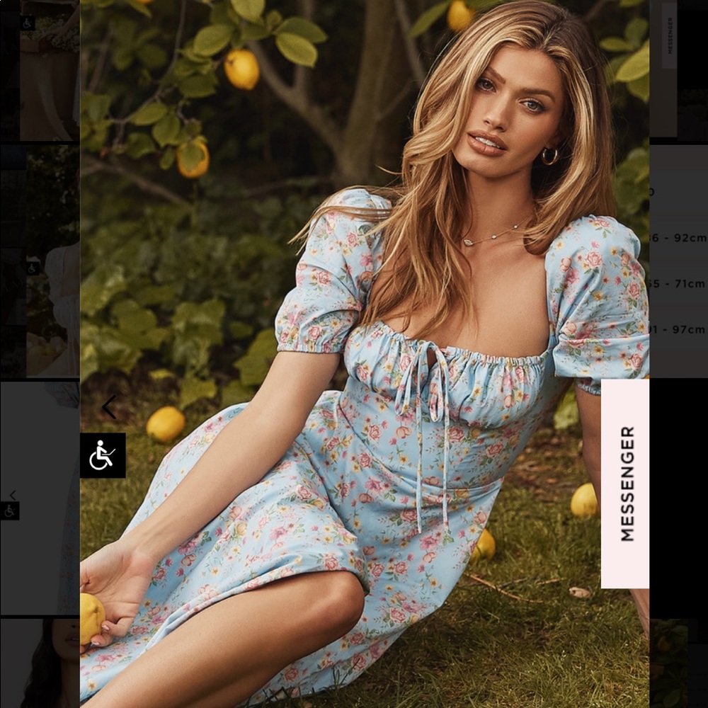 Tallulah Blue Vintage Floral Midi Dress 💙💙💙